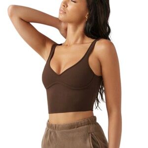 XS Joah Brown Contour Top